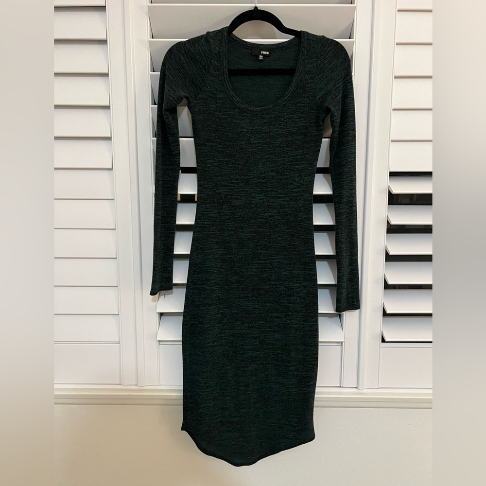 Aritzia Mid Green Knit Dres